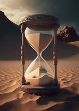 Hourglass Desert Sunset Poster Abstract Art Modern Picture Print Poster Wall Art Canvas Painting Home Living Room Decoration
