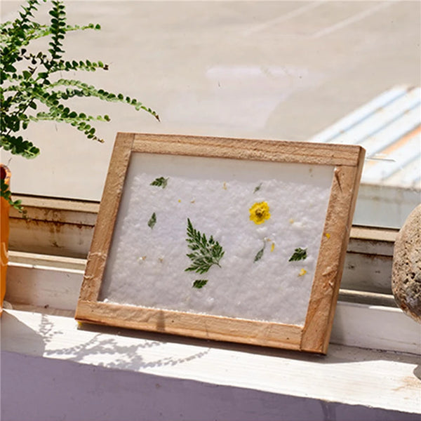 Paper Making Frame Screen DIY Wood Paper Making Papermaking Mould Crafts Handcraft Paper Recycling Tool Wooden Deckle Multi-size