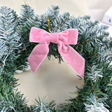 20/40/100Pcs Christmas Bows Decorations Velvet Bows for Xmas Tree Ornaments with Ribbon for Wreath Garland Gift Wrapping Crafts