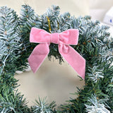 20/40/100Pcs Christmas Bows Decorations Velvet Bows for Xmas Tree Ornaments with Ribbon for Wreath Garland Gift Wrapping Crafts