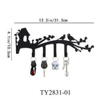 Multifunctional Iron Wall Hanging Cute Cat Key Rack Festive Atmosphere Cat Wall Rack Hook Household Key Coat Hanger Hook