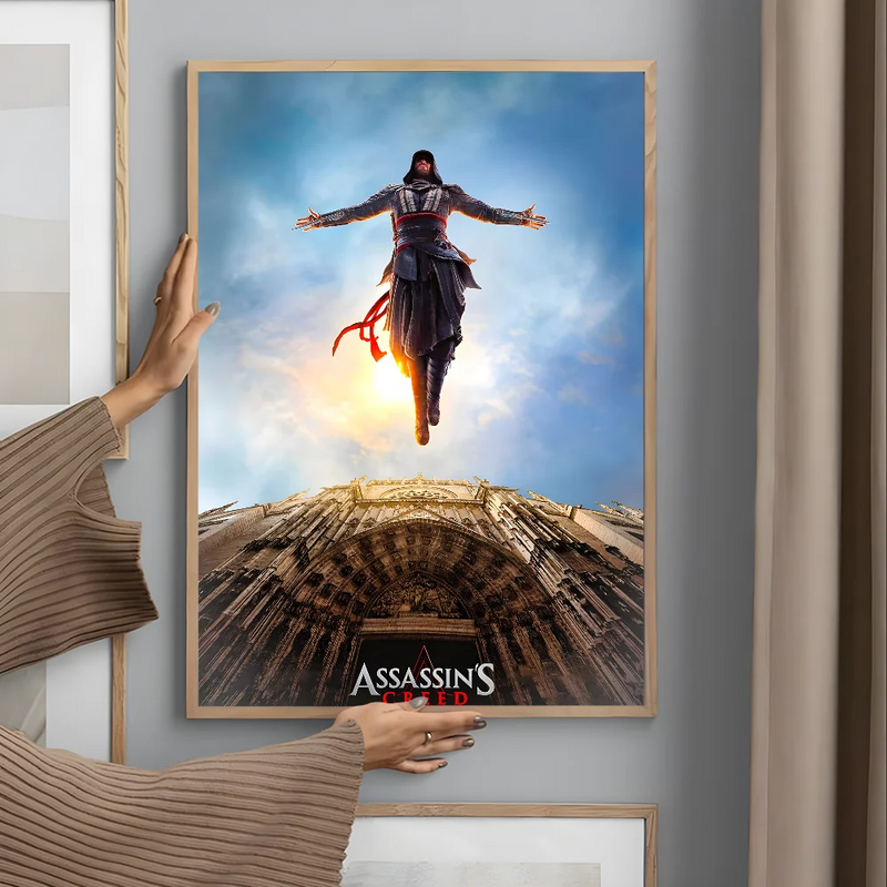 A-Assassins C-Creeds Cool Game Poster Corridor Wall Art Printing Waterproof Home Living Bed Room Decor
