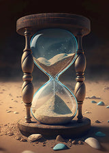 Hourglass Desert Sunset Poster Abstract Art Modern Picture Print Poster Wall Art Canvas Painting Home Living Room Decoration