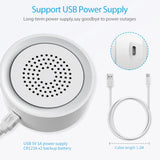 Tuya Smart Siren Alarm Sensor Sound Light Alert USB Smart Sensor For Home Security USB Cable Power Works With Alexa Google Home