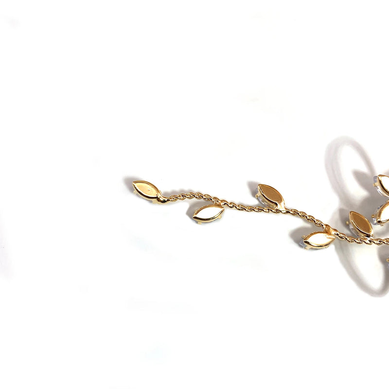 1pc Exquisite Zircon Foot Ring With Copper Inlay For Summer Women's Sexy Beach Accessories