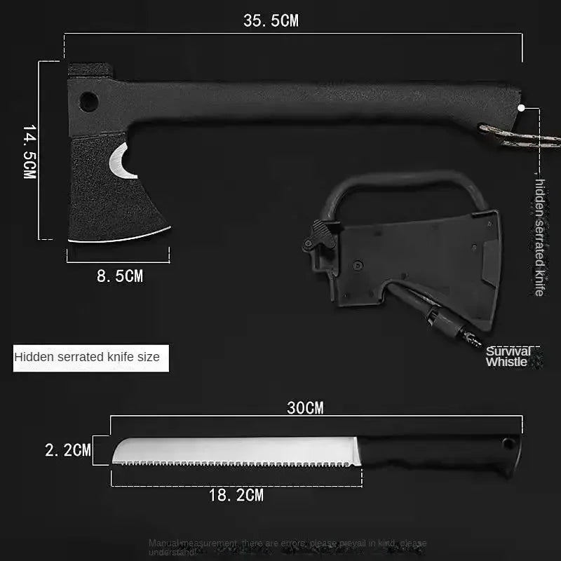 2024 New Discounted multifunctional camping tactics, outdoor jungle cutting, logging, firefighting, camping, vehicle mounted axe