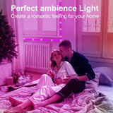 100FT LED Strip Lights for Bedroom, Desk, indoor Room Bedroom Brithday Gifts RGB Decor with Remote and 24VPower supply