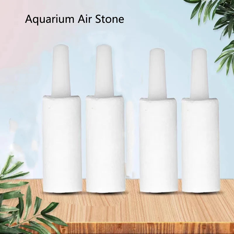 1pcs/5pcs Aquarium Mini Round Mineral Bubble Air Stone Pond Fish Tank Pump Aerator Hydroponic Oxygen Airstone Accessories