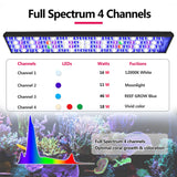 New PopBloom WiFi Reef Aquarium Led Light, Marine Aquarium Lamp Full Spectrum for 60cm 90cm 120cm SPS/LPS Coral Aquarium Tank