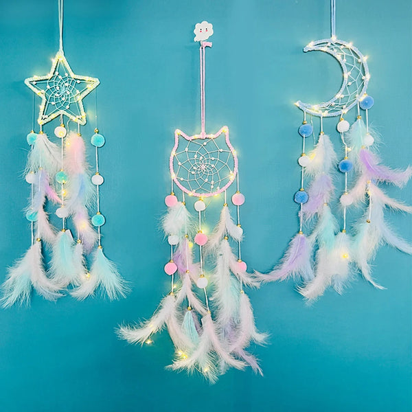 Hanging Drop Feathers Dream Catcher Hangings Fresh Ornaments Car Gifts Vintage Home Decorations Bedroom Decor Ethnic Wind Chimes