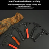 Multi-function Axe Hammer Portable Outdoor Tool Stainless Steel Car Rescue Hammer Window Breaker for Hiking Climbing  Fishing