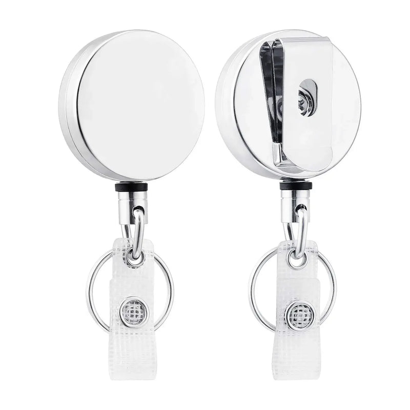 Metal Wire Keychain Pull Recoil Sporty Key Ring Retractable Keyring Anti Lost ID Card Holder Telescopic Burglar Chain Organizer