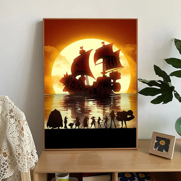 Japanese Classic Anime O ne P iece Wall Art Posters Modern Canvas Paintings For Home Decoration Artworks Printed With Pictures