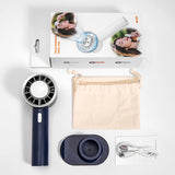 Portable Hand Fan Semiconductor Refrigeration Cooling 2200mAh Battery USB Rechargeable Mini Handheld Fan Air Cooler Outdoor