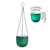 Self Watering Hanging Planters Indoor Flower Pot Outdoor Hanging Basket Plant Hanger with 3Hooks Drainage Hole Home Garden Decor