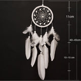 Feather Dream Catcher Indian Style Wall Hanging Wind Chimes For Car Ornaments Room Decor with Rattan Bead Dreamcatchers