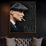 Movie P-Peaky B-Blinders Poster HD art sticky wall waterproof home living room bedroom bar aesthetic decoration