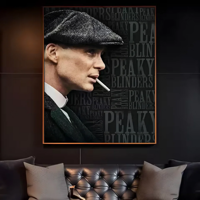 Movie P-Peaky B-Blinders Poster HD art sticky wall waterproof home living room bedroom bar aesthetic decoration