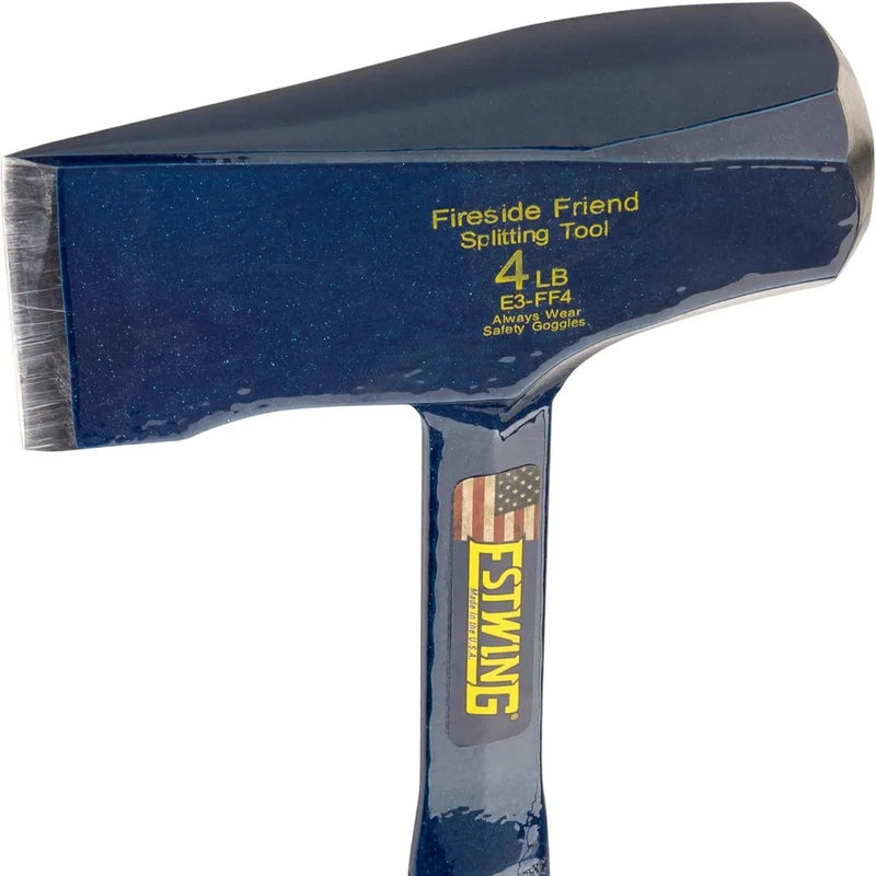 Special Edition Fireside Friend - Leather 14" Wood Splitting Maul with Forged Steel Construction & Genuine Leather Grip