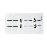 Shiny Self-adhesive Nail Stickers Short Black Lacquer Strips For Nails Full Cover False Nails Stickers Waterproof Manicure Film