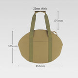 Frying Pan Bag Case 600D Oxford Grill Plate Carry Bag Wear-resistant Side Pocket Outdoor BBQ Tool Beach Picnic BBQ Accessories