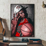M-Michael J-Jordan Poster HD art sticky wall waterproof home living room bedroom bar aesthetic decoration
