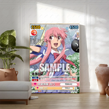 Cute M-Mirai N-Nikki Poster Sticky Wall Art Printing Waterproof Home Living Bed Room Bar Aesthetic Decor