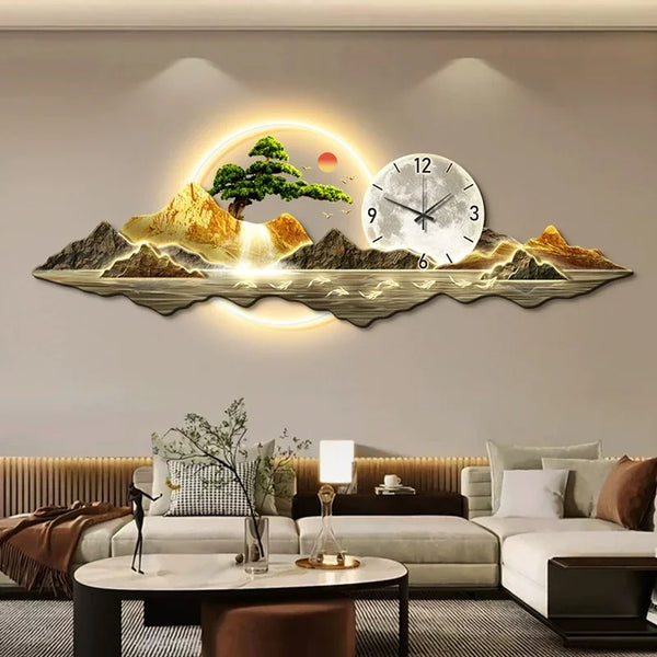 Living Room Luxury Wall Clocks Chinese Style Vintage Cute Wall Clocks Design Simple Fashion Orologio Da Parete Home Decoration