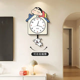 Modern Wall Clock Aesthetic Anime Digital Smart Interior Design Decoration Clock Cute Mechanism Horloges Murales Hall Clock