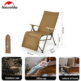 Naturehike Camping Chair Integrated Quick Opening Folding Adjustable Recliner Beach Outdoor Fishing Picnic Portable Camping Gear