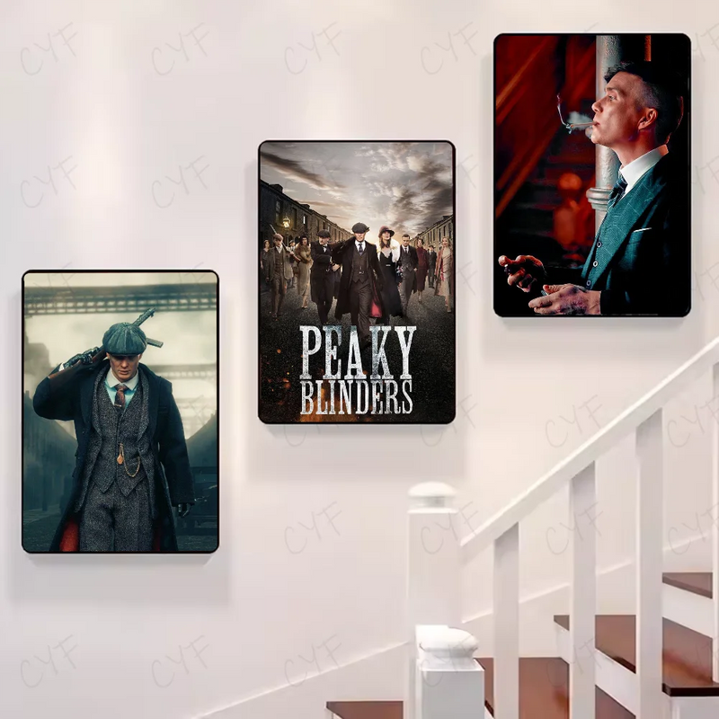 Movie P-Peaky B-Blinders Poster HD art sticky wall waterproof home living room bedroom bar aesthetic decoration