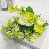 1 Bundle Artificial Flowers Outdoor UV Resistant Shrubs Plants Fake Flower Greenery for Office Kitchen Wedding Garden Decor