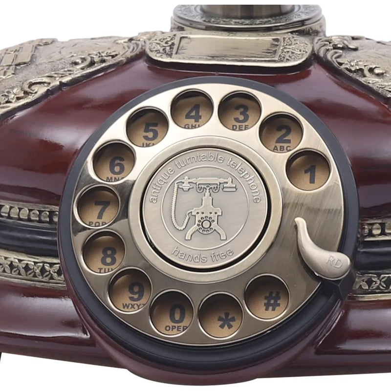 Telephone Imitation Antique Phone Retro Rotary Dial Telephone Corded Old Fashion Antique Landline Telephone Decor Antique Phone
