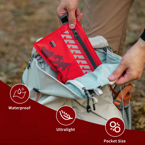Small First Aid Kit RHINO RESCUE Ultralight Waterproof Medical Kit for Hiking Camping Backpacking Cycling Travel Vehicles 105PC