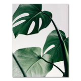 Nature Tropical Palm Leaf Monstera Wall Art Canvas Painting Nordic Posters And Prints Wall Pictures For Living Room Home Decor