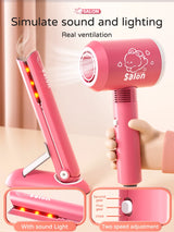 Kids Make Up Toys Simulation Haircut Kit Children's Hair dryer Role Playing Game Educational Toys For Girls Pretend Play Gifts