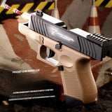 TTI Manual Mini G26 Pocket Toy Gun Continuous Shell Throwing Model Soft Bullet Launcher BlowBack Airsoft Small Pistol