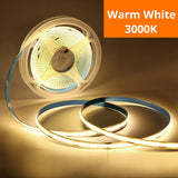 1m-5m USB COB LED Strip Light 5V 320LEDs/m DIY TV Mirror Backlight Flexible Ribbon Tape Touch Sensor Dimmable Kitchen Room Lamp