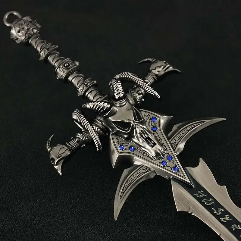 Frostmourne Swords World of Warcraft Lich King Weapon Sheepshead Sword Gift Box Metal Katana Model Safety Knife Studded Toys Boy