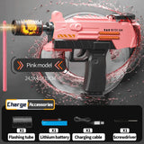 Electric UZI Flamethrower Water Gun Toy High-Power Full Automatic Water Shooter Outdoor Games for Kids Adults Summer Fun Toys
