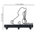 Multifunctional Iron Wall Hanging Cute Cat Key Rack Festive Atmosphere Cat Wall Rack Hook Household Key Coat Hanger Hook