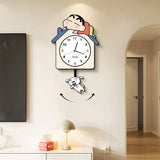 Modern Wall Clock Aesthetic Anime Digital Smart Interior Design Decoration Clock Cute Mechanism Horloges Murales Hall Clock