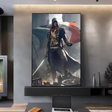 A-Assassins Creed Games Poster HD art sticky wall waterproof home living room bedroom bar aesthetic decoration