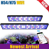 New PopBloom WiFi Reef Aquarium Led Light, Marine Aquarium Lamp Full Spectrum for 60cm 90cm 120cm SPS/LPS Coral Aquarium Tank