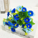 1 Bundle Artificial Flowers Outdoor UV Resistant Shrubs Plants Fake Flower Greenery for Office Kitchen Wedding Garden Decor