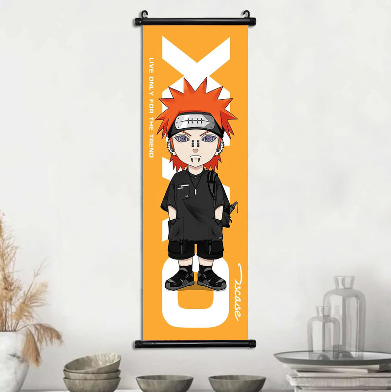 Akatsuki Hot Japanese Anime Poster Scroll Canvas Wall Hanging Painting Home Decor Itachi  Art Room Decoration Kid Gift Didara