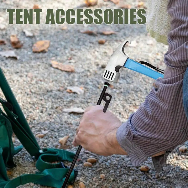Ground Tent Nails 30cm Ground Pegs And Hammer Set Windproof Nails Stakes For Secure Camping Gear Accessories For Hiking