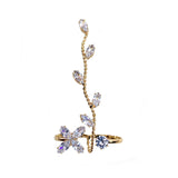 1pc Exquisite Zircon Foot Ring With Copper Inlay For Summer Women's Sexy Beach Accessories