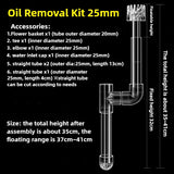 Transparent Aquarium Skimmer Acrylic Lily Pipe Spin Surface Inflow Outflow Water Plant Tank Filter Cleaning FishTank Accessories