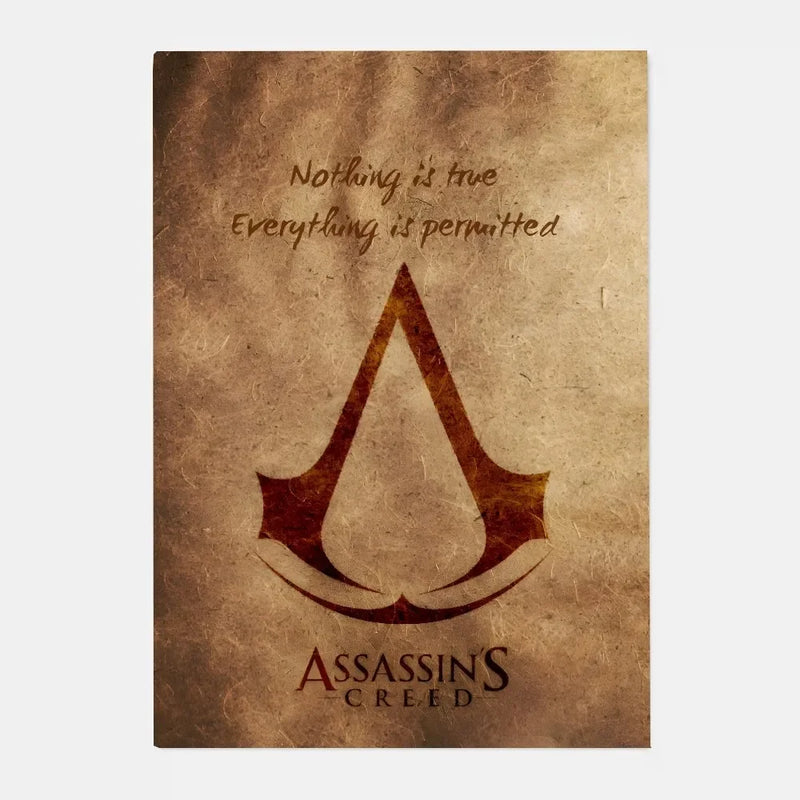 A-Assassins C-Creeds Poster HD art sticky wall waterproof home living room bar decoration